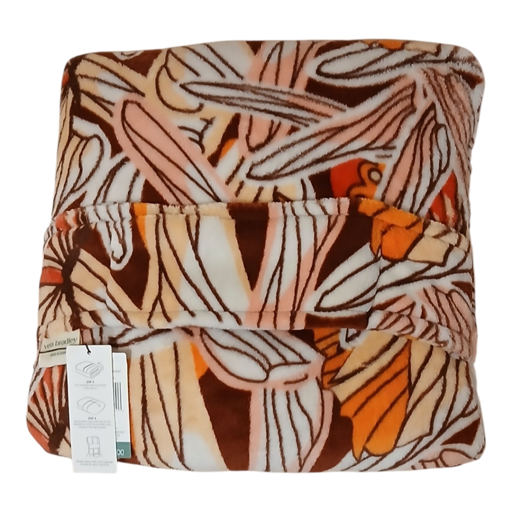 Vera Bradley fleece travel blanket Dragonfly By Warm